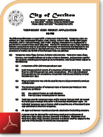 Temporary Sign Permit Application