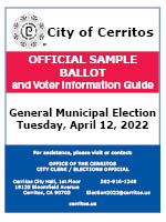 City of Cerritos Official Sample Ballot and Voter Information Guide